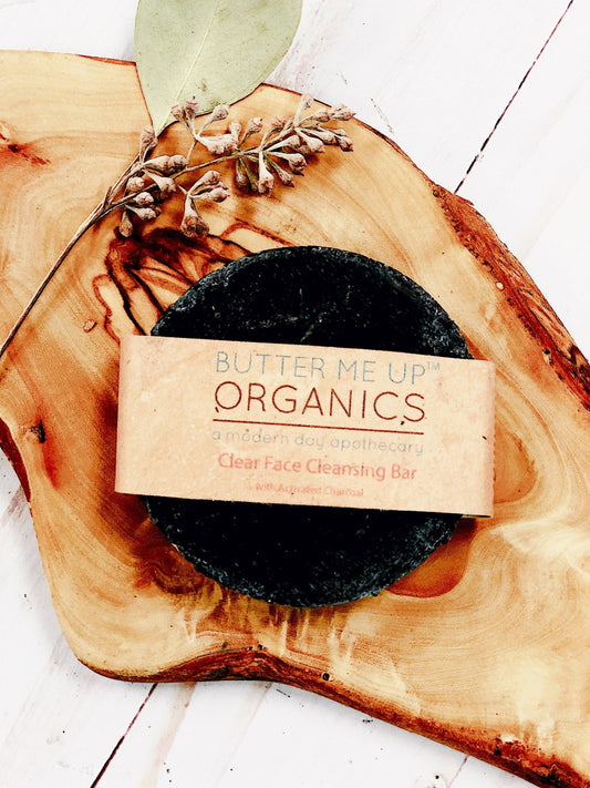 Clear Face Cleansing Bar - Activated Charcoal Purifying Formula