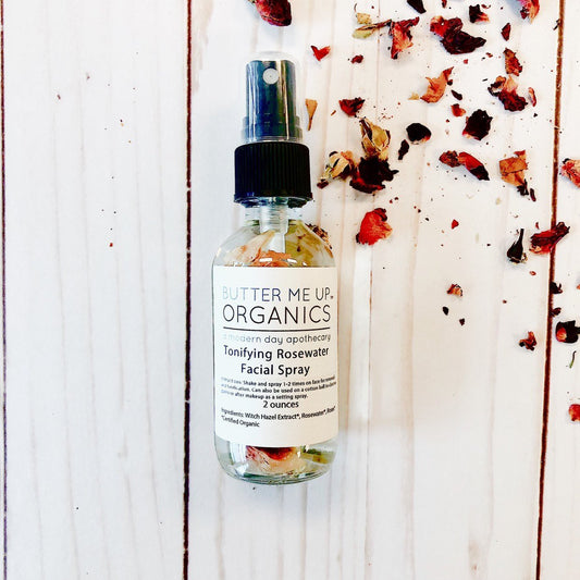 Organic Rosewater Toner - Multi-Purpose Facial Mist & Makeup Setting Spray